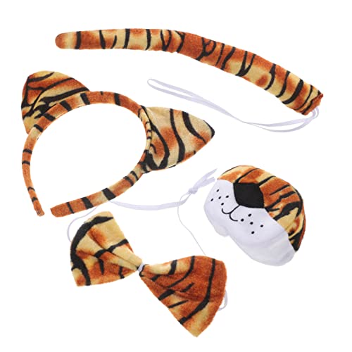SKISUNO Tiger Kostümset Für Junge Mädchen Mit Kopfband Nase Fliege Und Für Fasching Karneval Und Tier-cosplay Bequem Und Witzig Für Kleine SKISUNO Tiger Kostümset Für Junge Mädchen Mit Kopfband Nase Fliege Und Für Fasching Karneval Und Tier-cosplay Bequem Und Witzig Für Kleine von SKISUNO