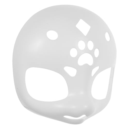 SKISUNO Unbemalte Weiße Furry-Maske DIY Fursuit Head Base Weiches Langlebiges Tiermasken-Accessoire für Cosplay Halloween Party SKISUNO Unbemalte Weiße Furry-Maske DIY Fursuit Head Base Weiches Langlebiges Tiermasken-Accessoire für Cosplay Halloween Party von SKISUNO