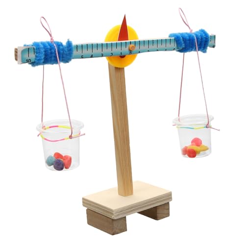 SKISUNO Robustes Langlebiges Holzwaage-handwerksspielzeug Für Kinder Pädagogisches Wissenschaftsset von SKISUNO