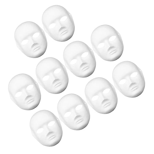 SKISUNO Weiße Papiermasken Für DIY Leere Handgemalte Masken Für Karneval Cosplay Und Maskenbälle Und Erwachsene von SKISUNO