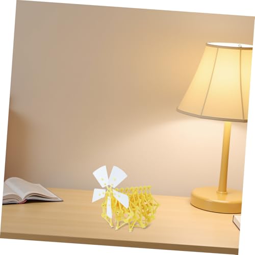 SKISUNO Windkraftspielzeug Bausatz Mechanisches Tier Puzzle Lernspielzeug Ab Jahren Sicheres Stabiles Kunststoff Material Pädagogisches DIY Montageset für Eltern Junge Mädchen Spielspaß von SKISUNO