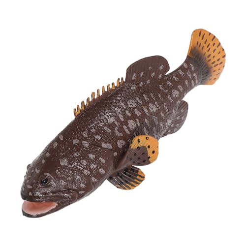 SKISUNO Zackenbarschmodell Wasser Simulationstiermodelle Tiere Fischglas Bausatz Meerestier Modell Simulation Fisch Modell Fisch Figur Fischfigurenmodell Fisch-Modell Plastik Dark Brown SKISUNO Zackenbarschmodell Wasser Simulationstiermodelle Tiere Fischglas Bausatz Meerestier Modell Simulation Fisch Modell Fisch Figur Fischfigurenmodell Fisch-Modell Plastik Dark Brown von SKISUNO