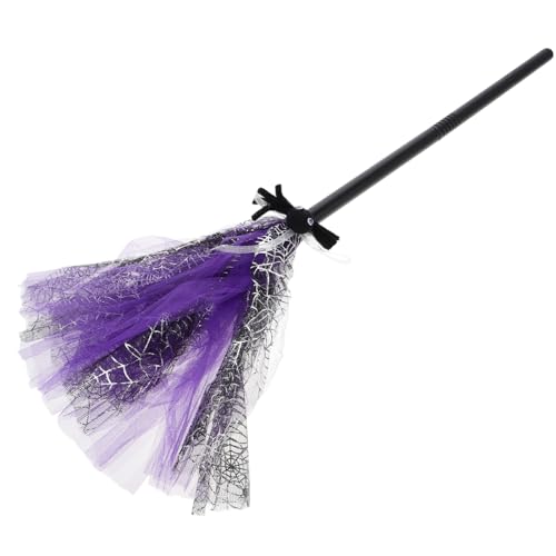 SKISUNO Zauberbesen Bürste Hexenbesen Kostüm Halloween Hexenbesen Halloween-Besenstiel Kleiner Besen Spielshow-Requisiten Winkelbesen Stoff Violett SKISUNO Zauberbesen Bürste Hexenbesen Kostüm Halloween Hexenbesen Halloween-Besenstiel Kleiner Besen Spielshow-Requisiten Winkelbesen Stoff Violett von SKISUNO