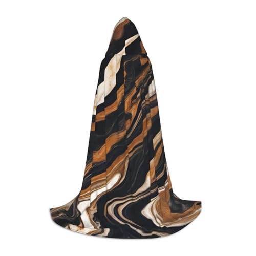 Abstrakter Marmor-Stein-Druck, Halloween-Kapuzenumhang in voller Länge, Umhang mit Kapuze, für Damen und Herren, für Karneval Abstrakter Marmor-Stein-Druck, Halloween-Kapuzenumhang in voller Länge, Umhang mit Kapuze, für Damen und Herren, für Karneval von SKKNT