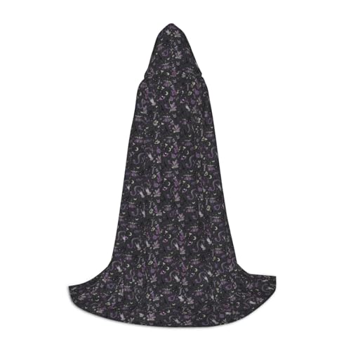 Halloween Kapuzenumhang mit Kapuze, für Damen und Herren, Violett / Schwarz Halloween Kapuzenumhang mit Kapuze, für Damen und Herren, Violett / Schwarz von SKKNT