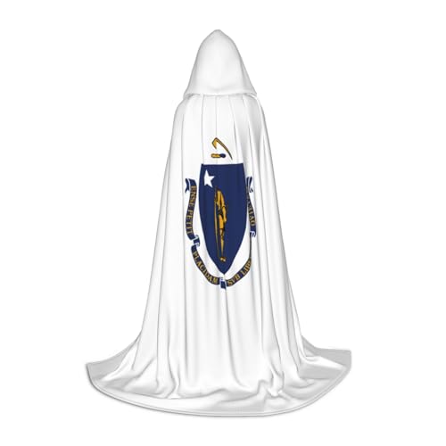 Massachusetts Kapuzenumhang mit Staatsflagge, Unisex, verschiedene Zauberer-Robe, Halloween, Cosplay und Karneval, Gothic Massachusetts Kapuzenumhang mit Staatsflagge, Unisex, verschiedene Zauberer-Robe, Halloween, Cosplay und Karneval, Gothic von SKKNT
