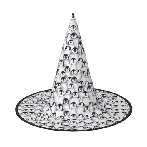 Niedlicher Pinguin-Skizzenaufdruck, Kostüm, Partyhut, Karneval, Halloween, Hexenhut, faltbarer Hut für Themenveranstaltungen Niedlicher Pinguin-Skizzenaufdruck, Kostüm, Partyhut, Karneval, Halloween, Hexenhut, faltbarer Hut für Themenveranstaltungen von SKKNT