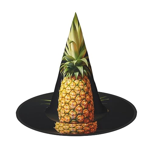 SKKNT Ananas-Malerei, Druck, Kostüm, Party, Karneval, Halloween, Hexenhut, faltbarer Hut für Themen-Event SKKNT Ananas-Malerei, Druck, Kostüm, Party, Karneval, Halloween, Hexenhut, faltbarer Hut für Themen-Event von SKKNT