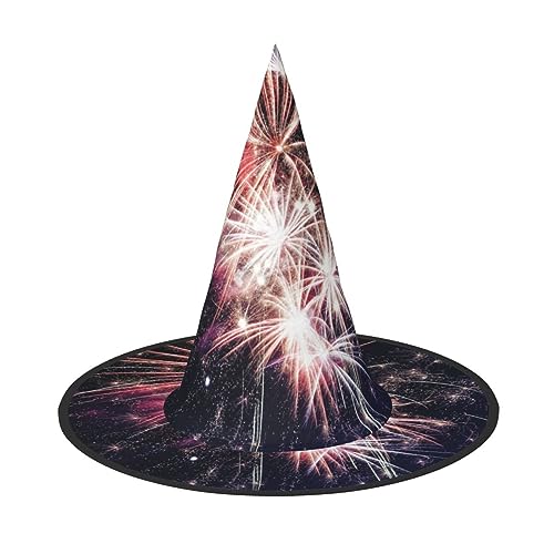 SKKNT Explosion Feuerwerk Druck Kostüm Party Hut Karneval Halloween Hexenhut Faltbarer Hut für Themenveranstaltung SKKNT Explosion Feuerwerk Druck Kostüm Party Hut Karneval Halloween Hexenhut Faltbarer Hut für Themenveranstaltung von SKKNT