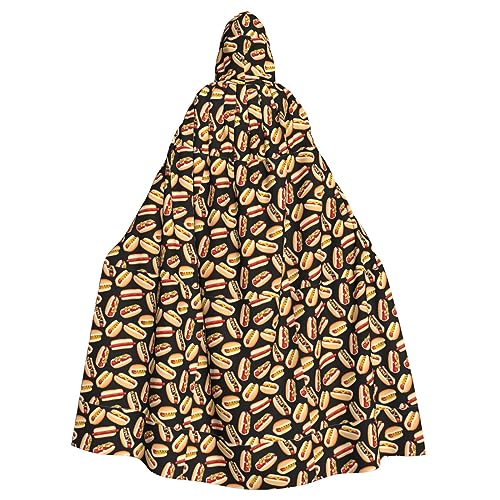 SKKNT Fun Food Hot Dogs Print Halloween Kapuzenumhang Karneval Mottoparty Halloween Hexe & Vampir Kostüme SKKNT Fun Food Hot Dogs Print Halloween Kapuzenumhang Karneval Mottoparty Halloween Hexe & Vampir Kostüme von SKKNT