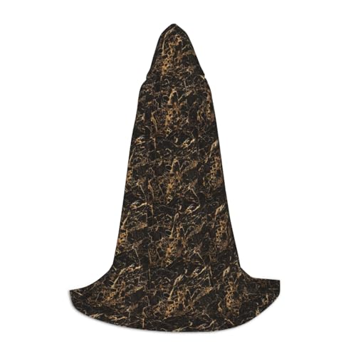 SKKNT Goldener Marmor-Druck, Halloween-Kapuzenumhang, volle Länge, Umhang mit Kapuze, für Damen und Herren, für Karneval SKKNT Goldener Marmor-Druck, Halloween-Kapuzenumhang, volle Länge, Umhang mit Kapuze, für Damen und Herren, für Karneval von SKKNT