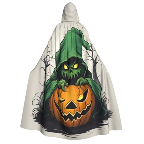 SKKNT Grüner Geister-Horror-Halloween-Kürbis-1-Druck, Gothic-Umhang, Halloween, Kapuzenumhang, Uni, Umhang für Karneval, Dekoration, Themenpartys SKKNT Grüner Geister-Horror-Halloween-Kürbis-1-Druck, Gothic-Umhang, Halloween, Kapuzenumhang, Uni, Umhang für Karneval, Dekoration, Themenpartys von SKKNT