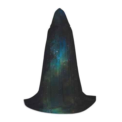 SKKNT Halloween Kapuzenumhang mit Galaxie-Aufdruck in voller Länge mit Kapuze für Damen und Herren für Karneval SKKNT Halloween Kapuzenumhang mit Galaxie-Aufdruck in voller Länge mit Kapuze für Damen und Herren für Karneval von SKKNT