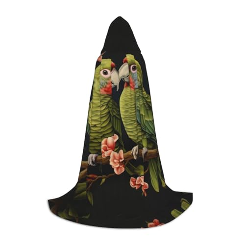 SKKNT Halloween-Kapuzenumhang mit Papageien-Motiv, mit Kapuze, für Damen und Herren, für Karneval SKKNT Halloween-Kapuzenumhang mit Papageien-Motiv, mit Kapuze, für Damen und Herren, für Karneval von SKKNT