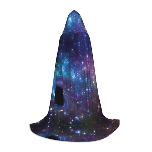 SKKNT Halloween-Umhang mit Kapuze, Galaxie-Druck, volle Länge, Umhang mit Kapuze, für Damen und Herren, für Karneval SKKNT Halloween-Umhang mit Kapuze, Galaxie-Druck, volle Länge, Umhang mit Kapuze, für Damen und Herren, für Karneval von SKKNT