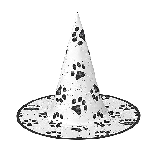 SKKNT Hundepfoten-Druck, Kostüm, Partyhut, Karneval, Halloween, Hexenhut, faltbarer Hut für Themen-Event SKKNT Hundepfoten-Druck, Kostüm, Partyhut, Karneval, Halloween, Hexenhut, faltbarer Hut für Themen-Event von SKKNT