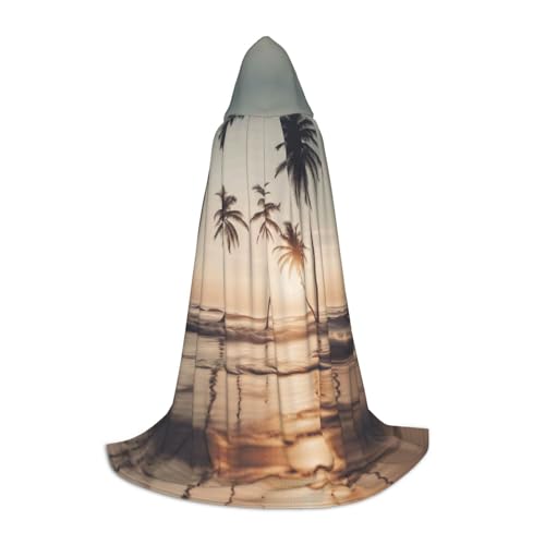 SKKNT Kapuzenumhang mit Cartoon-Tauben-Druck, Unisex, verschiedene Zauberer-Robe, Halloween, Cosplay und Karneval, Gothic von SKKNT