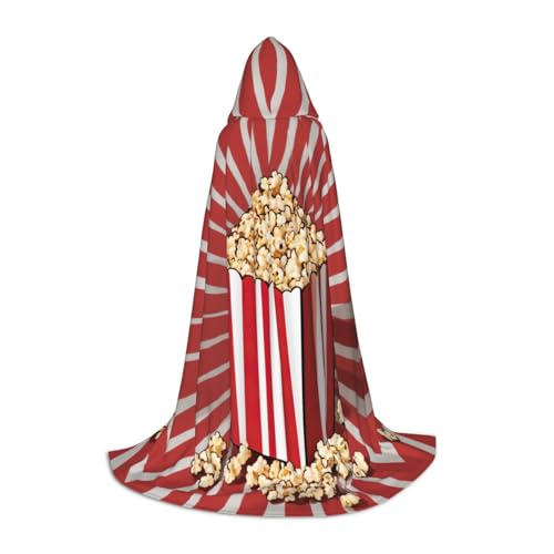 SKKNT Kapuzenumhang mit Popcorn-Druck, Unisex, verschiedene Zauberer-Robe, Halloween, Cosplay und Karneval, Gothic SKKNT Kapuzenumhang mit Popcorn-Druck, Unisex, verschiedene Zauberer-Robe, Halloween, Cosplay und Karneval, Gothic von SKKNT