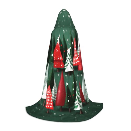 SKKNT Kapuzenumhang mit Weihnachtsbäumen, Unisex, verschiedene Zauberer-Robe, Halloween, Cosplay und Karneval, Gothic SKKNT Kapuzenumhang mit Weihnachtsbäumen, Unisex, verschiedene Zauberer-Robe, Halloween, Cosplay und Karneval, Gothic von SKKNT
