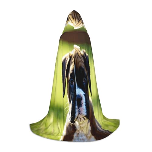 SKKNT Kapuzenumhang mit niedlichem Mops-Motiv, Unisex, verschiedene Zauberer-Robe, Halloween, Cosplay und Karneval, Gothic von SKKNT