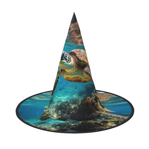 SKKNT Lord Howe Island Meeresschildkröte Druck Kostüm Party Hut Karneval Halloween Hexenhut Faltbarer Hut für Themenveranstaltungen SKKNT Lord Howe Island Meeresschildkröte Druck Kostüm Party Hut Karneval Halloween Hexenhut Faltbarer Hut für Themenveranstaltungen von SKKNT