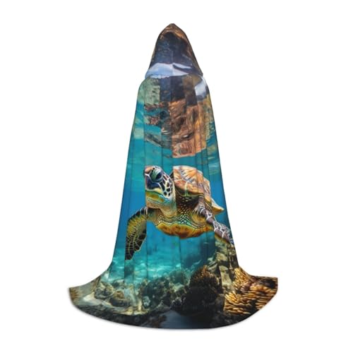 SKKNT Lord Howe Island Sea Turtle Print Halloween Hooded Cloak Full Length Cape With Hood For Men And Women For Carnival SKKNT Lord Howe Island Sea Turtle Print Halloween Hooded Cloak Full Length Cape With Hood For Men And Women For Carnival von SKKNT