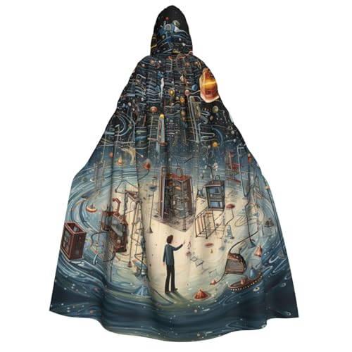 SKKNT Physik-Druck, Unisex, Kapuzenumhang, Kostüm, Damen, Herren, Vampir, Halloween, Cosplay, Karneval, Mottoparty SKKNT Physik-Druck, Unisex, Kapuzenumhang, Kostüm, Damen, Herren, Vampir, Halloween, Cosplay, Karneval, Mottoparty von SKKNT