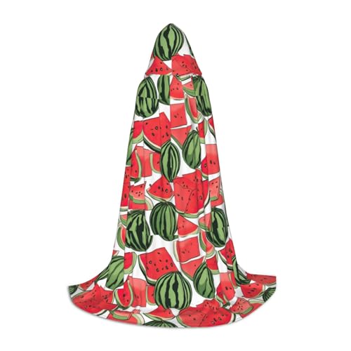 SKKNT Roter Halloween-Kapuzenumhang mit Wassermelonen-Druck, volle Länge, Umhang mit Kapuze, für Damen und Herren, für Karneval SKKNT Roter Halloween-Kapuzenumhang mit Wassermelonen-Druck, volle Länge, Umhang mit Kapuze, für Damen und Herren, für Karneval von SKKNT