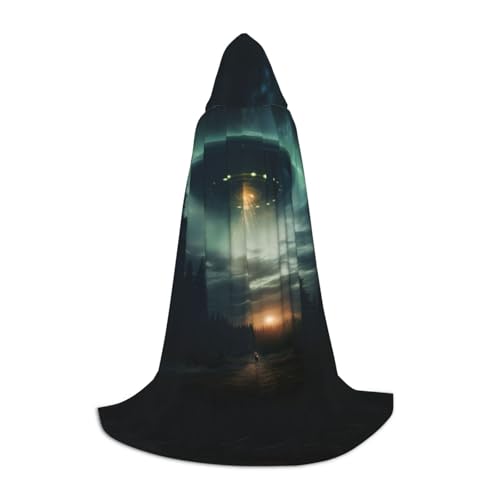 SKKNT Ufo At Night Print Kapuzenumhang Unisex Variety Wizard Robe Halloween Cosplay und Karneval Gothic SKKNT Ufo At Night Print Kapuzenumhang Unisex Variety Wizard Robe Halloween Cosplay und Karneval Gothic von SKKNT