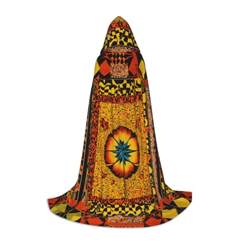 SKKNT Umhang mit Kapuze und Indianer-Muster, Unisex, verschiedene Zauberer-Robe, Halloween, Cosplay und Karneval, Gothic von SKKNT