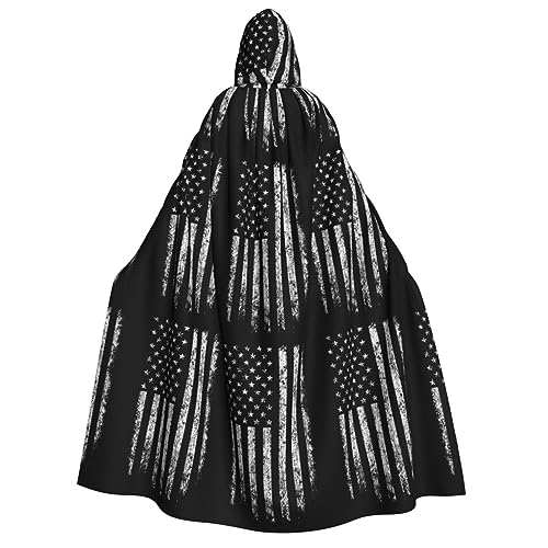 SKKNT Umhang mit amerikanischem Camouflage-Druck, Gothic-Umhang, Halloween, Uni, Umhang für Karneval, Dekoration, Themenpartys von SKKNT