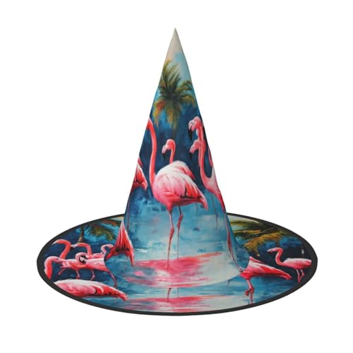 SKKNT Viele Flamingos Malerei Druck Halloween Hexenhut Unisex Karneval Kostüm Zubehör Cap Party Motto Events SKKNT Viele Flamingos Malerei Druck Halloween Hexenhut Unisex Karneval Kostüm Zubehör Cap Party Motto Events von SKKNT