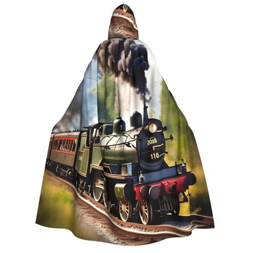 Steam Little Train Print Gothic Umhang Halloween Kapuzenumhang Uni Umhang für Karneval Dekor Mottopartys Steam Little Train Print Gothic Umhang Halloween Kapuzenumhang Uni Umhang für Karneval Dekor Mottopartys von SKKNT