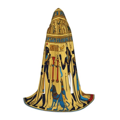 Umhang mit Kapuze im antiken Ägypten, Unisex, verschiedene Zauberer-Robe, Halloween, Cosplay und Karneval, Gothic von SKKNT