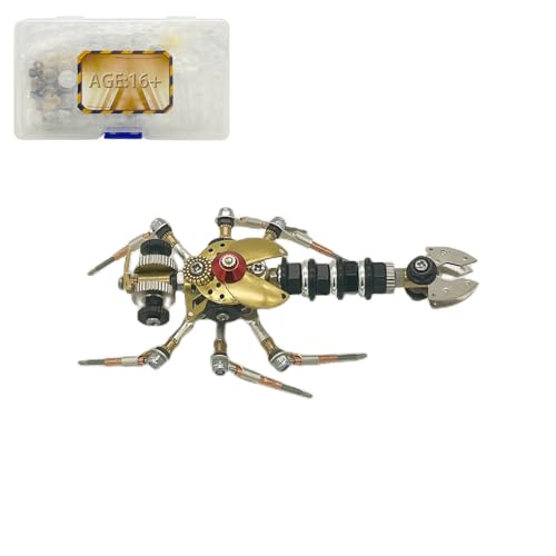 3D Metall Puzzle, Steampunk Stil Deck Insekt Modell, 90Pcs Mechanisches Insekt Modell Spielzeug, Kunst Sammlerstück Ornament Dekoration, Realistische Metall Kit von SKLL