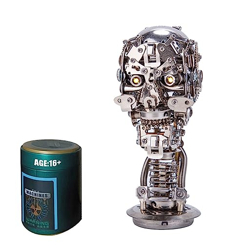 3D Metall Rätsel, Steampunk Mechanisches Skelett Modell, Kreatives Handgemachtes Spielzeug, Kunst Kollektion, Haus Ornament Dekoration (200+Teile) von SKLL