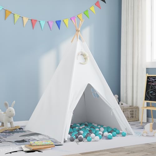 SKM Kinder-Teepee Zelt mit Tasche Pfirsich & Spielbälle Haut Weiß,Spielzeuge & Spiele,Spielzeug für draußen,Spielzelte & -Tunnel,Weiß,4.15KG,3385871 SKM Kinder-Teepee Zelt mit Tasche Pfirsich & Spielbälle Haut Weiß,Spielzeuge & Spiele,Spielzeug für draußen,Spielzelte & -Tunnel,Weiß,4.15KG,3385871 von SKM