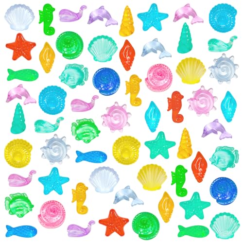 SKOOLOVE 450 Stück Mini Meerestiere Figuren, Mini Harz Tiere zum Verstecken, Schatzkiste Spielzeug, Bulk Plastik Dinosaurier Party Gastgeschenke, kleine Klassenzimmer Preise, für Kinder, Vase Füller von SKOOLOVE