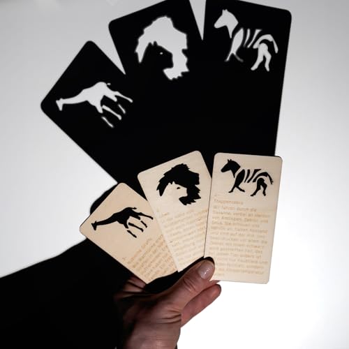 SKUGGIBROS Holz-Märchenkarten für kreatives Erzählen, Erzählkartenset, Deutsche Sprache, Holzspielzeug, Kinder Cards, Tieren Der Afrikanischen Savanne SKUGGIBROS Holz-Märchenkarten für kreatives Erzählen, Erzählkartenset, Deutsche Sprache, Holzspielzeug, Kinder Cards, Tieren Der Afrikanischen Savanne von SKUGGIBROS