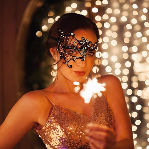 SKY TEARS Masquerade Maske Fashion Laser Geschnitten Strass Metall Venezianischen Cosplay Party SKY TEARS Masquerade Maske Fashion Laser Geschnitten Strass Metall Venezianischen Cosplay Party von SKY TEARS