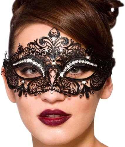 SKY TEARS Venetian Karneval Maskerade Maske Party Ball Halloween Metall Maskenball Damen von SKY TEARS