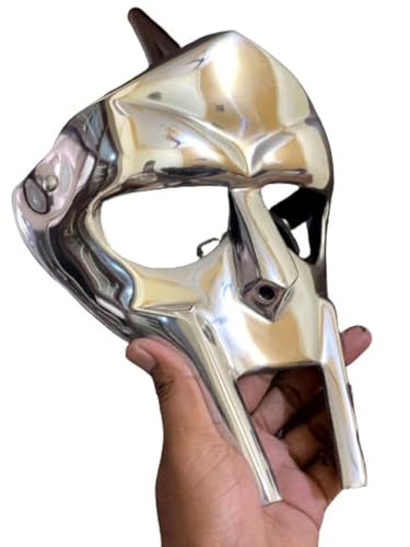SKYNOTCH Mittelalter Gladiator MF Doom Maske Halloween Requisite Cosplay Kostüm Zubehör Sammler Coole Geburtstage Xmas Gifts SKYNOTCH Mittelalter Gladiator MF Doom Maske Halloween Requisite Cosplay Kostüm Zubehör Sammler Coole Geburtstage Xmas Gifts von SKYNOTCH