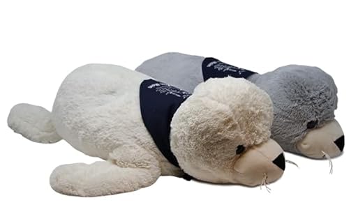 SL. Geschenke Flapsch Seehund mit Halstuch (Grau 56cm) von SL. Geschenke