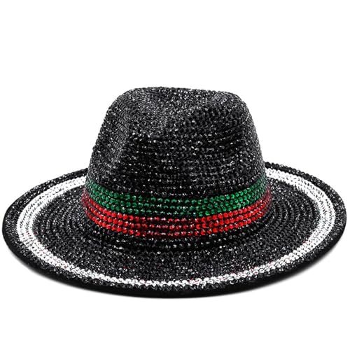 SLEDEZ Klassischer Zylinder für Herren Bowlerhut for Herren im Freien mit Schatten, Jazzhut(Black) von SLEDEZ