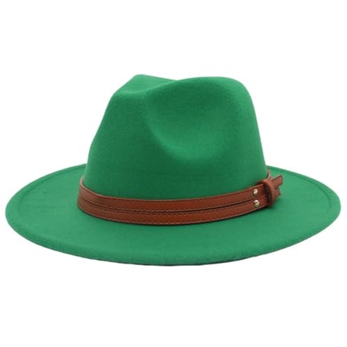 SLEDEZ Klassischer Zylinder für Herren Bowlerhut im Frühlingsstil im britischen Stil mit großer Krempe, Jazzhut im ethnischen Stil(Colour 2) von SLEDEZ