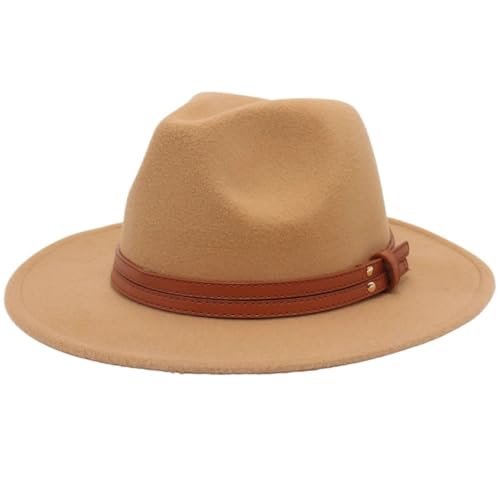 SLEDEZ Klassischer Zylinder für Herren Bowlerhut im Frühlingsstil im britischen Stil mit großer Krempe, Jazzhut im ethnischen Stil(Colour 4) von SLEDEZ