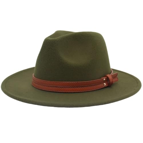 SLEDEZ Klassischer Zylinder für Herren Bowlerhut im Frühlingsstil im britischen Stil mit großer Krempe, Jazzhut im ethnischen Stil(Colour 6) von SLEDEZ