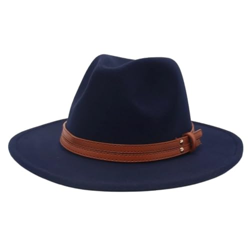 SLEDEZ Klassischer Zylinder für Herren Bowlerhut im Frühlingsstil im britischen Stil mit großer Krempe, Jazzhut im ethnischen Stil(Colour 7) von SLEDEZ