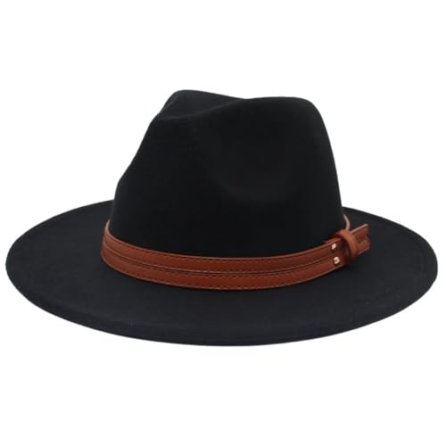 SLEDEZ Klassischer Zylinder für Herren Bowlerhut im Frühlingsstil im britischen Stil mit großer Krempe, Jazzhut im ethnischen Stil(Colour 8) von SLEDEZ