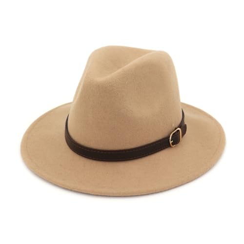 SLEDEZ Klassischer Zylinder für Herren Großer Bowlerhut for Herren, Jazzhut mit großer Krempe(Colour 2) von SLEDEZ